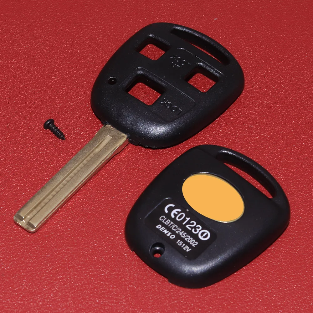 JEAZEA 2 3 кнопки Брелок чехол дистанционный Автомобильный ключ с логотипом для Toyota