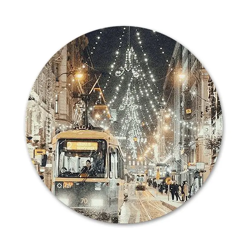 Значки для зимсветильник фотографий ландшафта 58 мм | Дом и сад