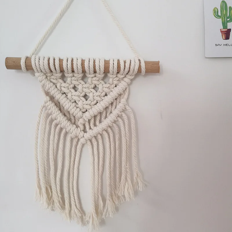 Самодельный хлопковый маленький гобелен ручной работы в скандинавском стиле