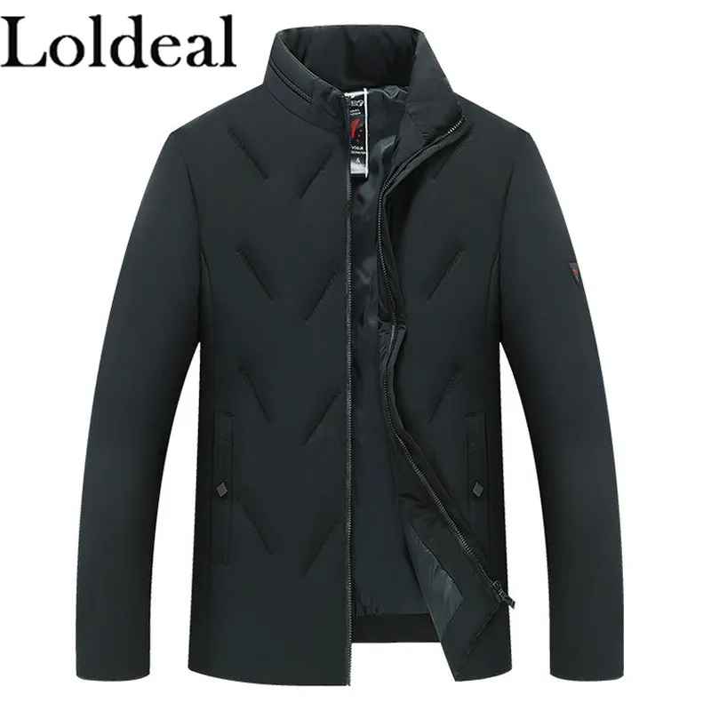 

Loldeal Men's Packable Stand Collar Lightweight Down Puffer Jacket
