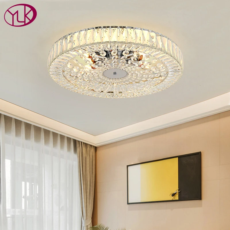 

Luxury modern crystal chandelier for ceiling living room led light fixture chrome bedroom cristal lamp home decor led lustre