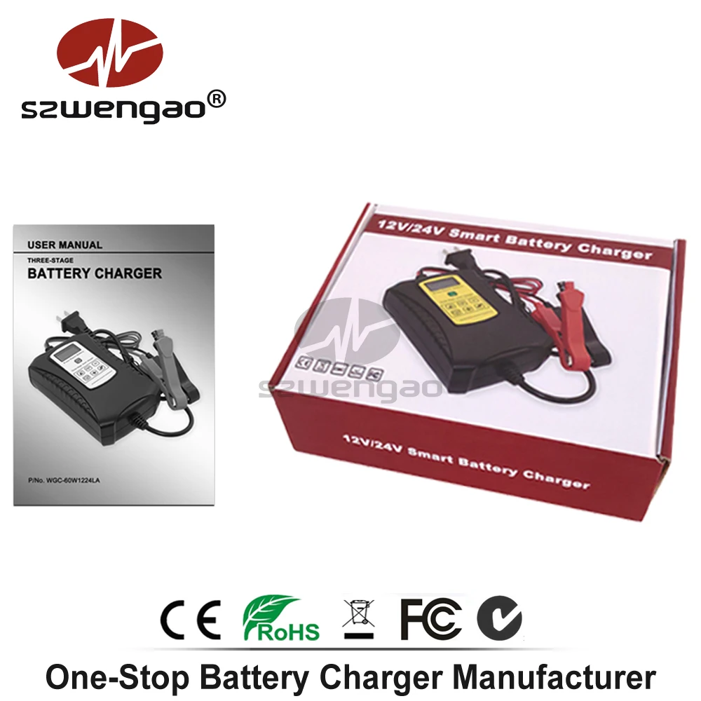 12 V/24 V смарт Пульс Ремонт Зарядное устройство ЖК-дисплей Дисплей мотоцикл автомобили Батарея Зарядное устройство 12V 4A AGM гель свинцово-кислотный Батарея Зарядное устройство