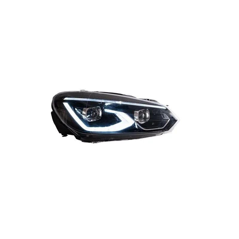 

Vland Factory FOR Golf 6 LED headlight 2008-2013 For Mk6 GTI Modify to 8 design with activate a dash of blue