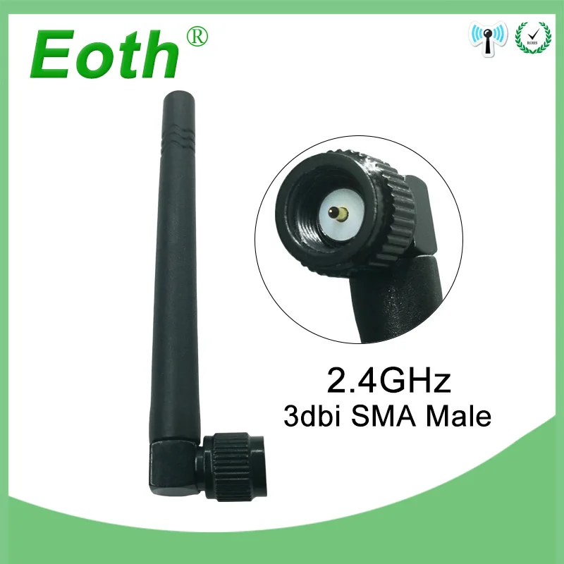 2 4 ghz антенна 3dbi SMA мужской wi fi 4G антенны ГГц антенн разъем антенной для