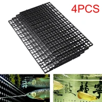 4pcsset 30cm15cm plastic fish tank isolation divider filter patition board net divider holder aquarium filter accessories