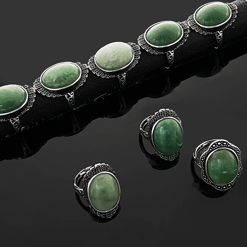 

Кольцо женское с натуральным камнем, в стиле бохо