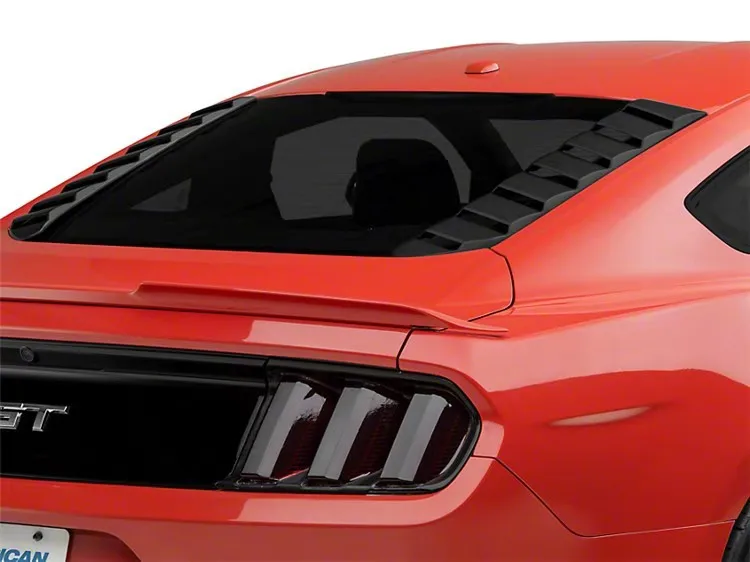 2 шт. ABS Материал заднего лобового стекла жалюзи Рамка литья Накладка для Fit Ford Mustang