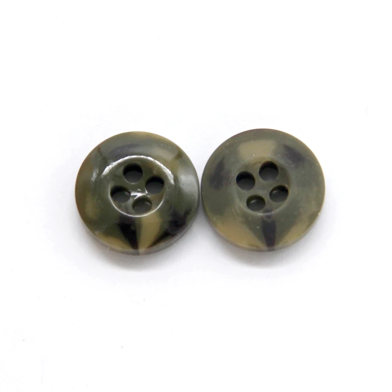 

HENGC Glaze Black Light Resin Shirt Decorative Buttons For Clothing 4 Holes Small Sleeve Sewing Accessories Needlework Wholesale