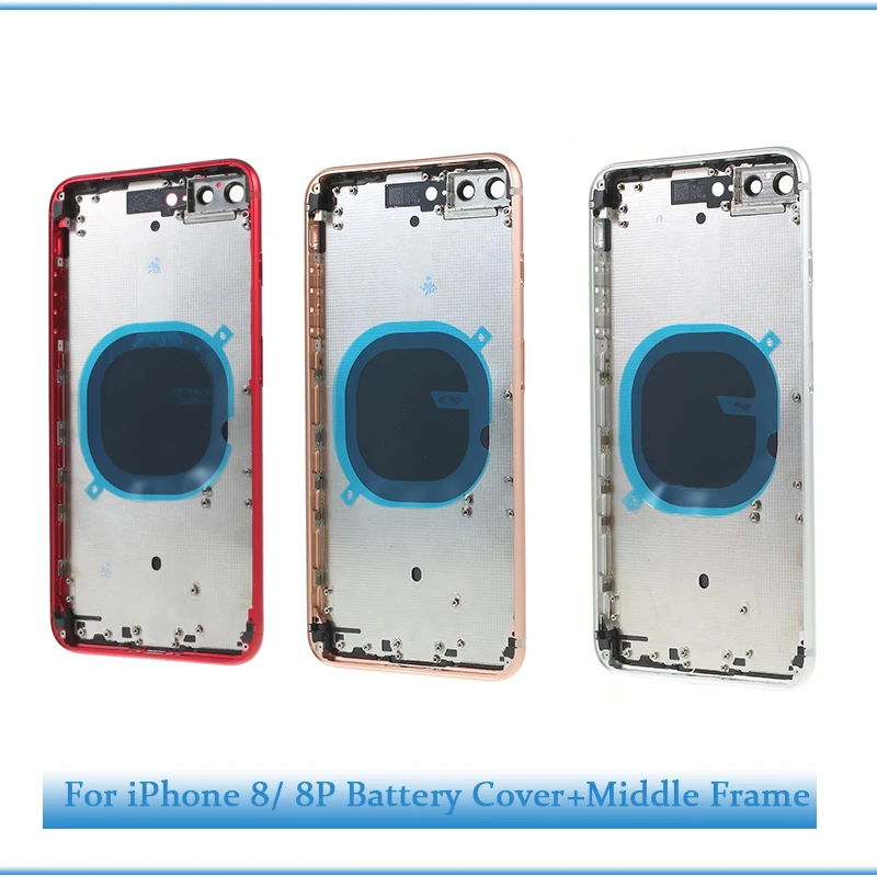 Задняя крышка батареи 8 Plus X для iphone 8G 4 7 ''/ P 5 5'' задняя средняя рамка Корпус в