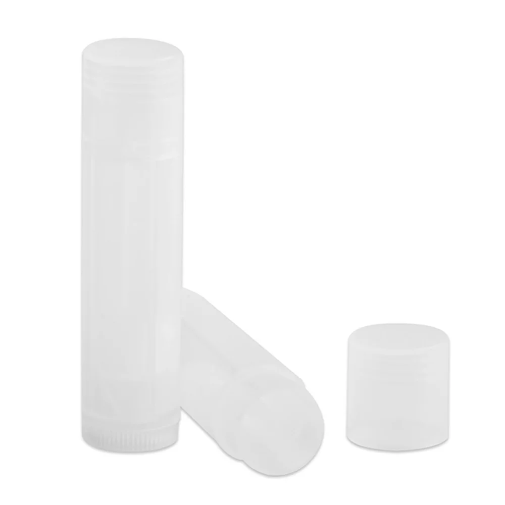 Пустой контейнер для бальзама губ 5 мл с крышкой фотолампы белого/прозрачного