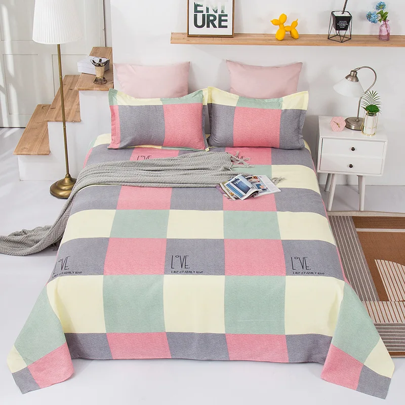 

[Bed Sheet + Pillow Case]Thickened plant cashmere sheets, twill plant cashmere sheets, single piece, non-ball student dormitory