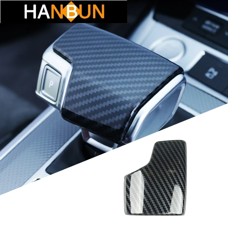

Car Styling Carbon Fiber Color Console Gear Shift Knob Head Decoration Cover Trim For Audi A6 C8 2019-2020 Interior Accessories