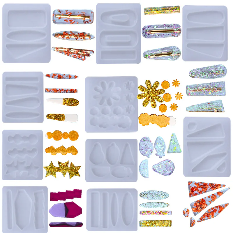 Girl Hair Clip UV Resin Mold for DIY Handmade Pin Jewelry Accessories Tools Molds | Украшения и аксессуары