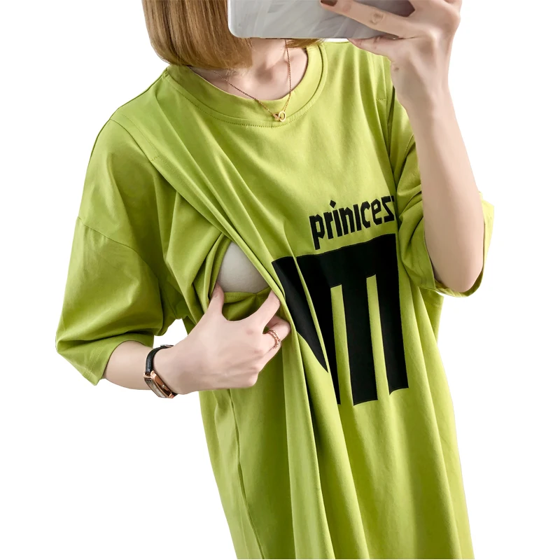 Летнее платье большого размера 3XL с надписью Одежда для беременных одежда