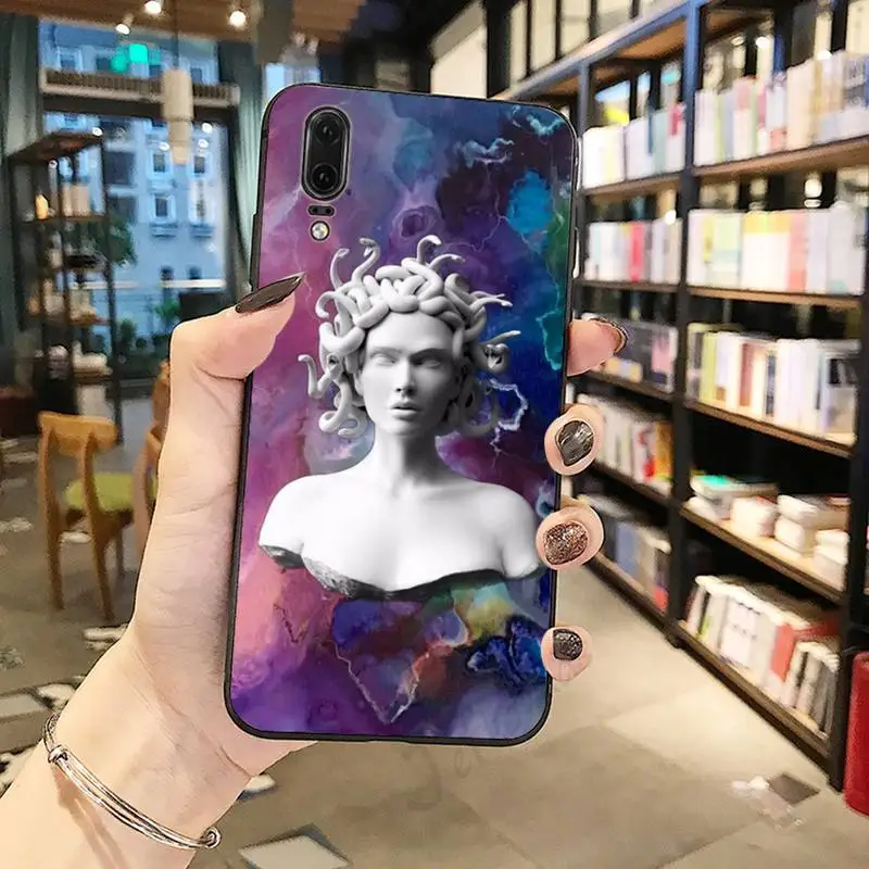 

Plaster Medusa Retro Art Aesthetics Phone Case For Huawei honor Mate P 10 20 30 40 Pro 10i 9 10 20 8 x Lite