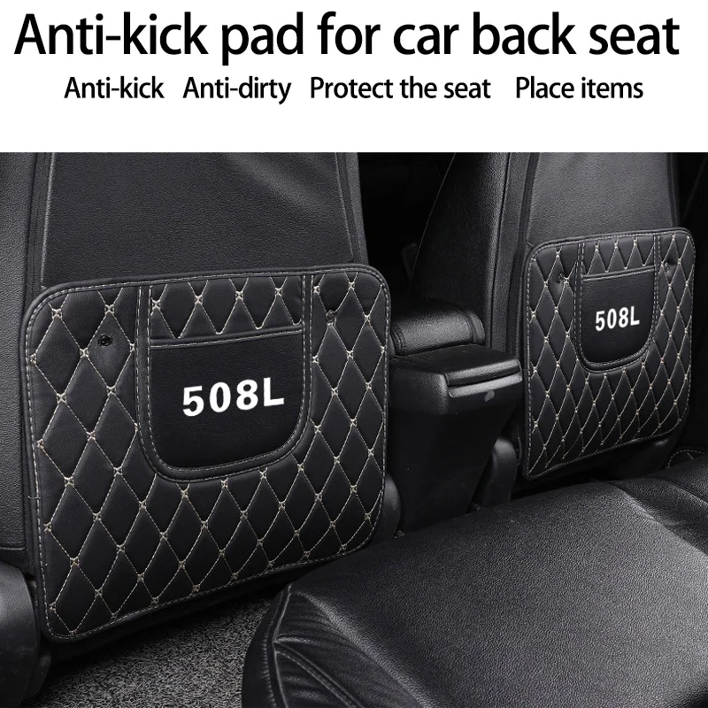 

Защитная накладка на автомобильное сиденье, защитная накладка, автомобильный декор для Peugeot 508 L 508 l, кожаный индивидуальный комплект чехлов ...
