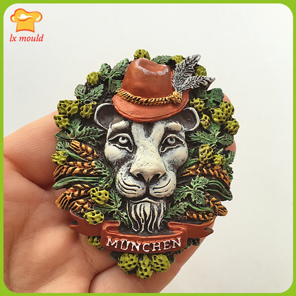 

Lion Head Silicone Mould Chocolate Fudge Mold Baking Tools Soap Soft Pottery
