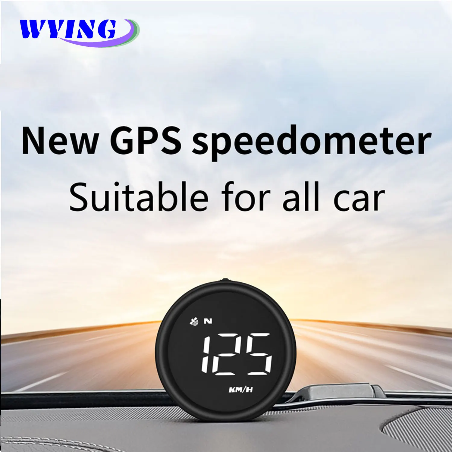 

WYING G1 HUD Head-Up Display GPS KM/H MPH Speedometer Speeding Warning System Suitable For All Car