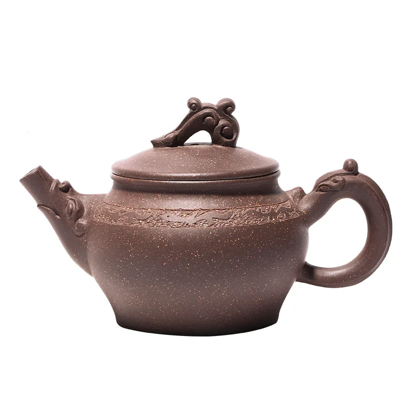 

Yixing handmade raw ore Qinghui section clay purple clay teapot Longyun teapot online shop goods