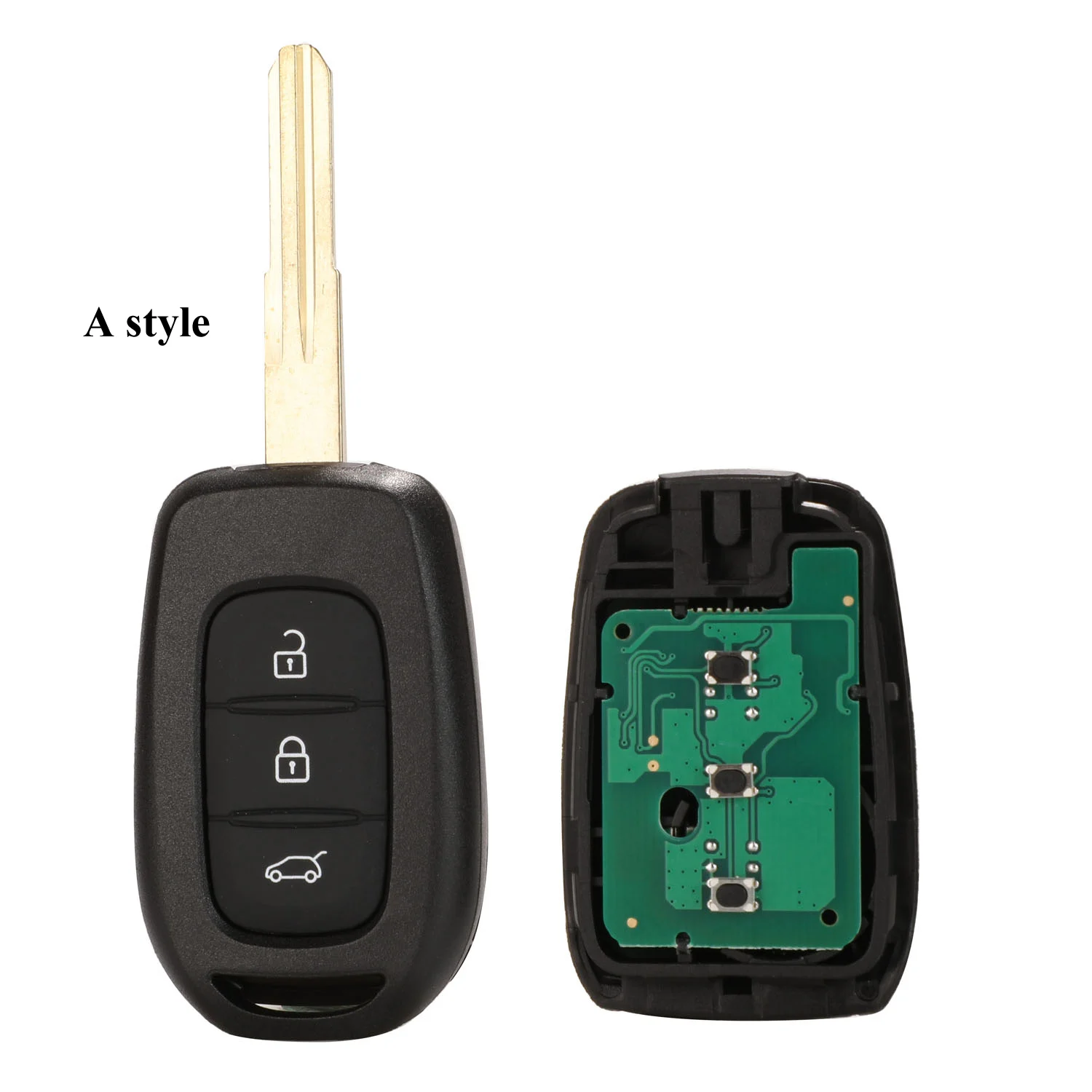 A Style Jingyuqin Автомобильный Дистанционный ключ с чипом PCF7961M HITAG AES для Renault Sandero Dacia Logan Lodgy Dokker Duster 433MHz VAC102 HU136te - Цвет: A Style