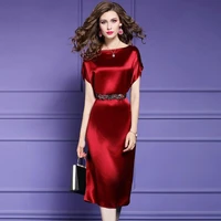 fashion dresses for women 2022 new high quality womens dress summer satin slim was thinking woman dress smooth l%d0%bf%d0%bb%d0%b0%d1%82%d1%8c%d0%b5 %d0%b6%d0%b5%d0%bd%d1%81