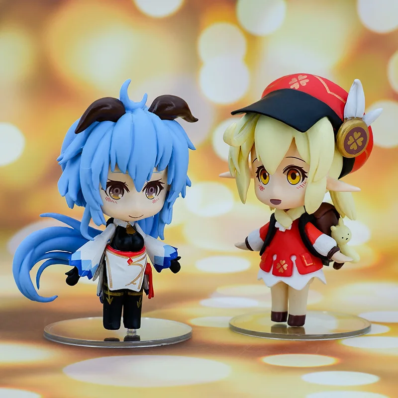 

Genshin Impact Doll Anime Two-dimensional Cute Figure Ganyu Klee Game Model for Desktop Decoration Cute Doll Gift