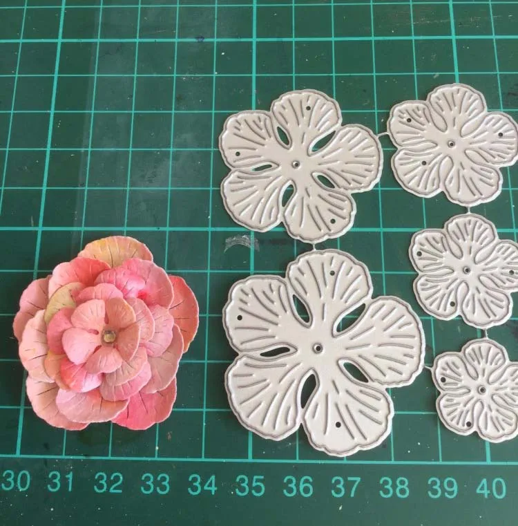 Цветок металла резки штампы Скрапбукинг Ремесло тонкая бумага тиснение карты