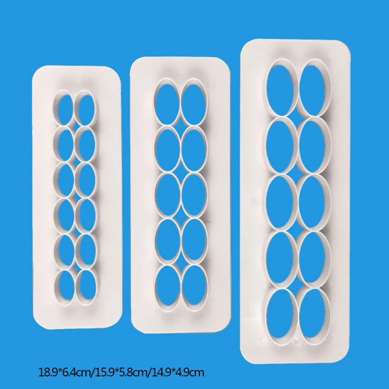 Лидер продаж 3 шт. квадратные геометрические резаки для помадки печенья