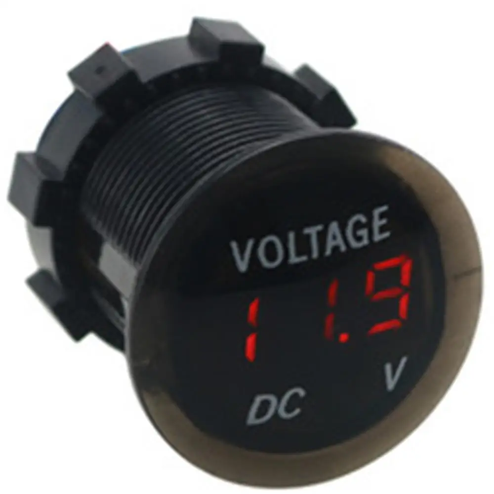 

For Motorcycle Truck Tester Battery Capacity Car Voltmeter Ammeter DC 9-30V Panel Voltage Auto LED Digital Modified Car Battery