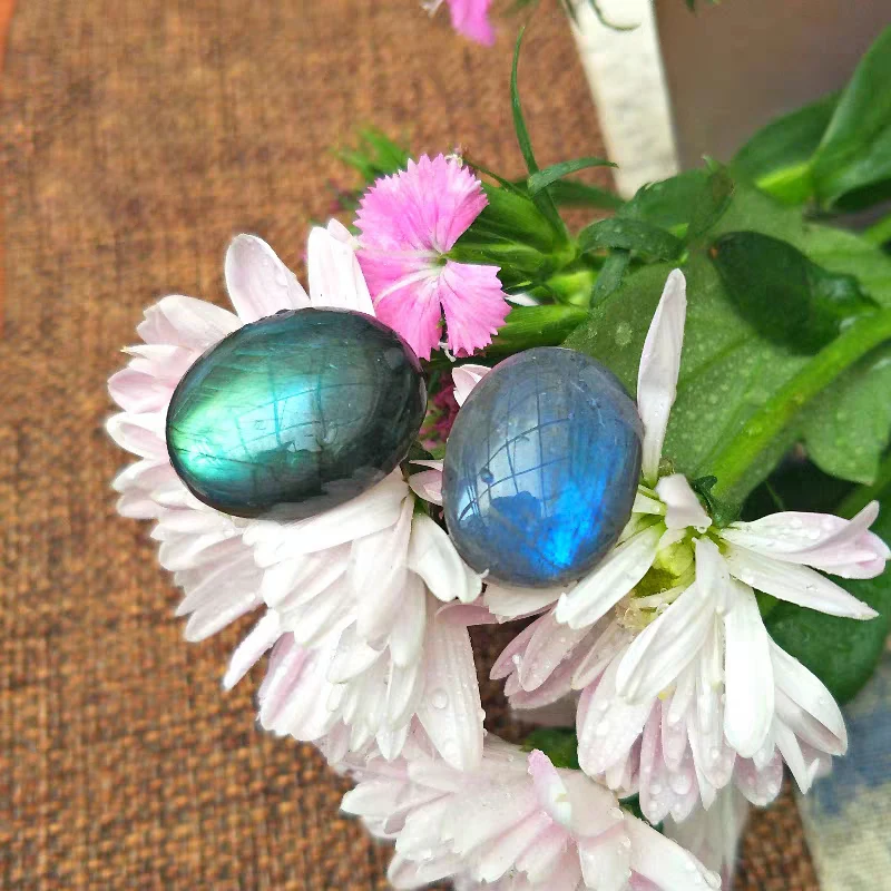 5 шт. 100% красивый натуральный тяжелый Лабрадорит Кристалл кабошон драгоценный