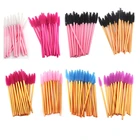 50PCS Eyelash Brushes Disposable Mascara Wands False Eyelashes Extension Brush Eyebrow Brush Applicators Makeup Lash Brushes