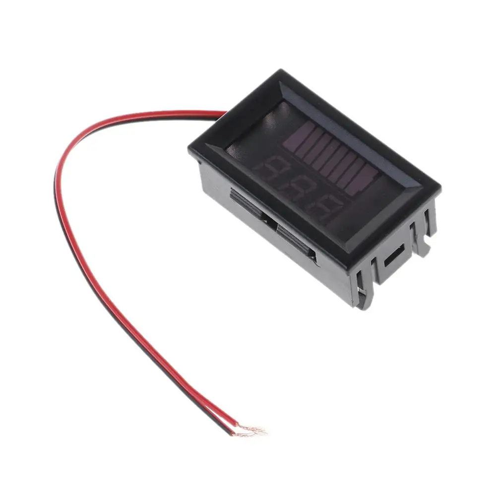 Свинцово кислотный цифровой индикатор емкости аккумулятора 12 72 В постоянного