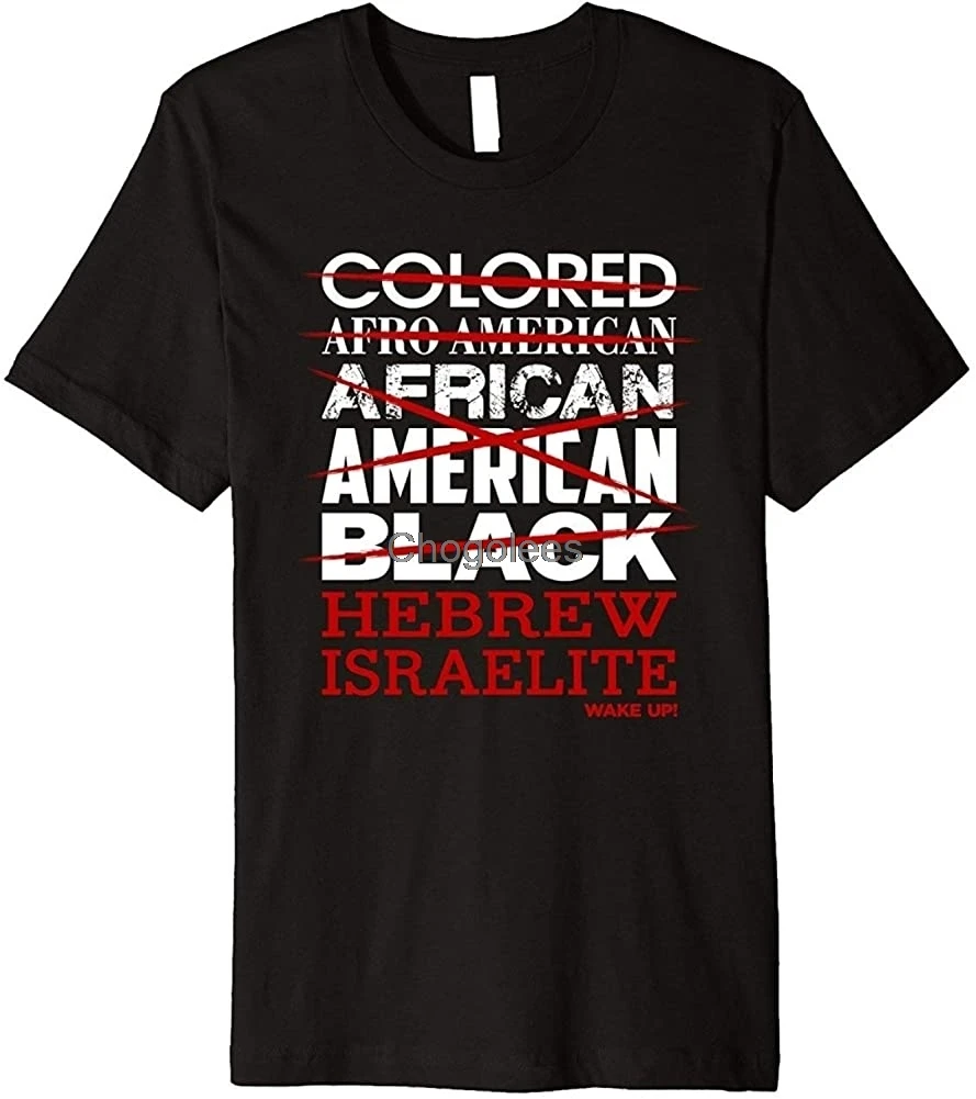 Женская футболка SEDAO с еврейским ивритом я не окрашенная афроамериканка | Мужская