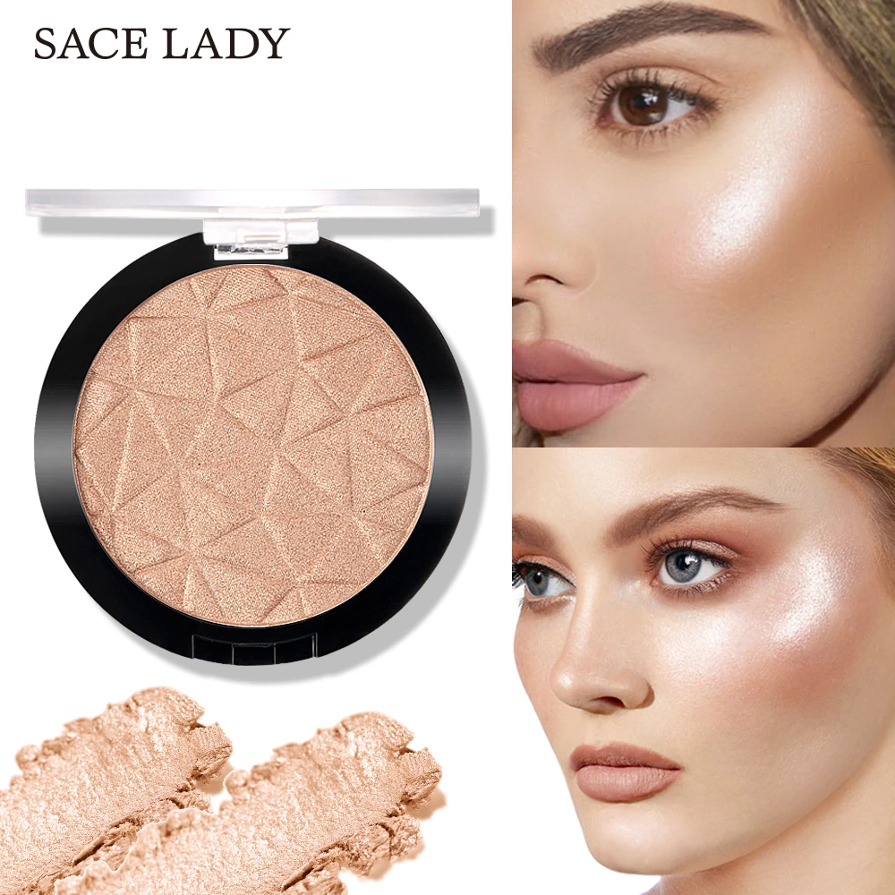  3 Color Highlighter Powder Palette Makeup Glow Face Contour Shimmer Illuminator Highlight Cosmetics Women |