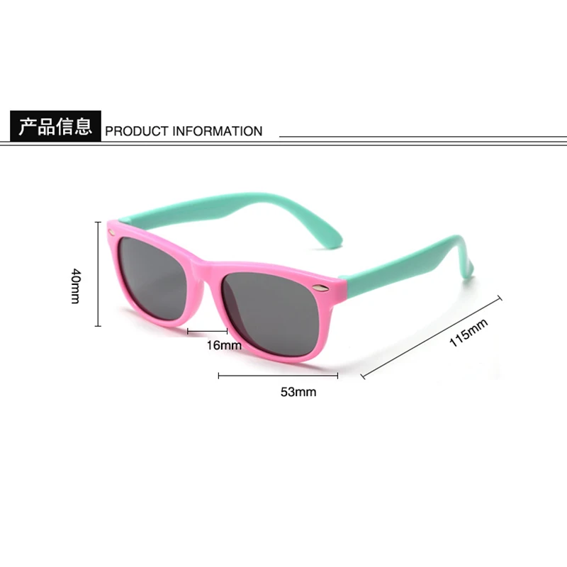 Силиконовые солнцезащитные очки для мальчиков и девочек защитные