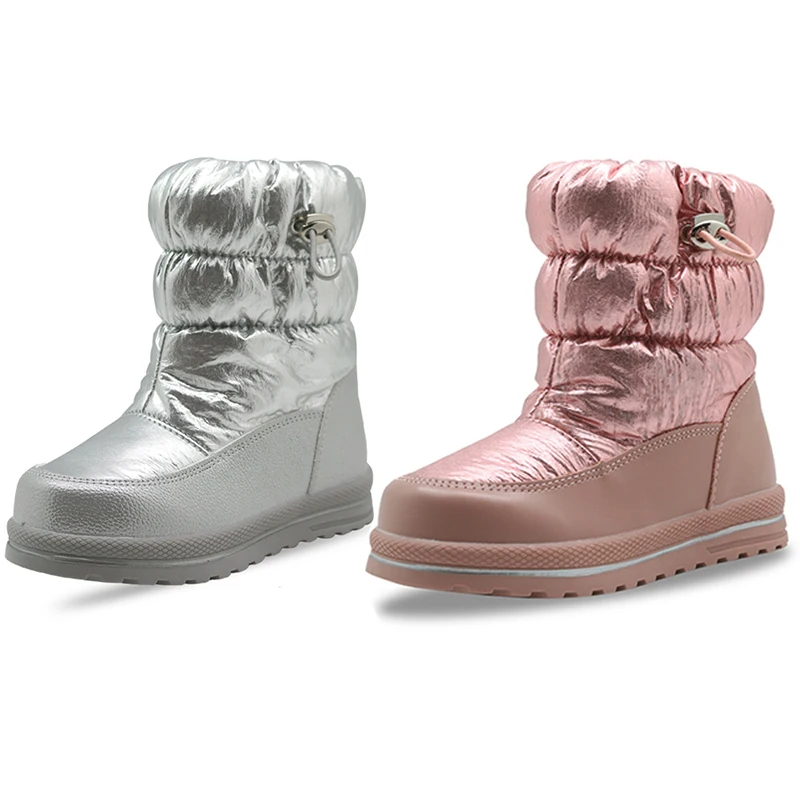 Зимние хлопковые ботинки Новинка 2019 года Детские лыжные теплая детская зимняя