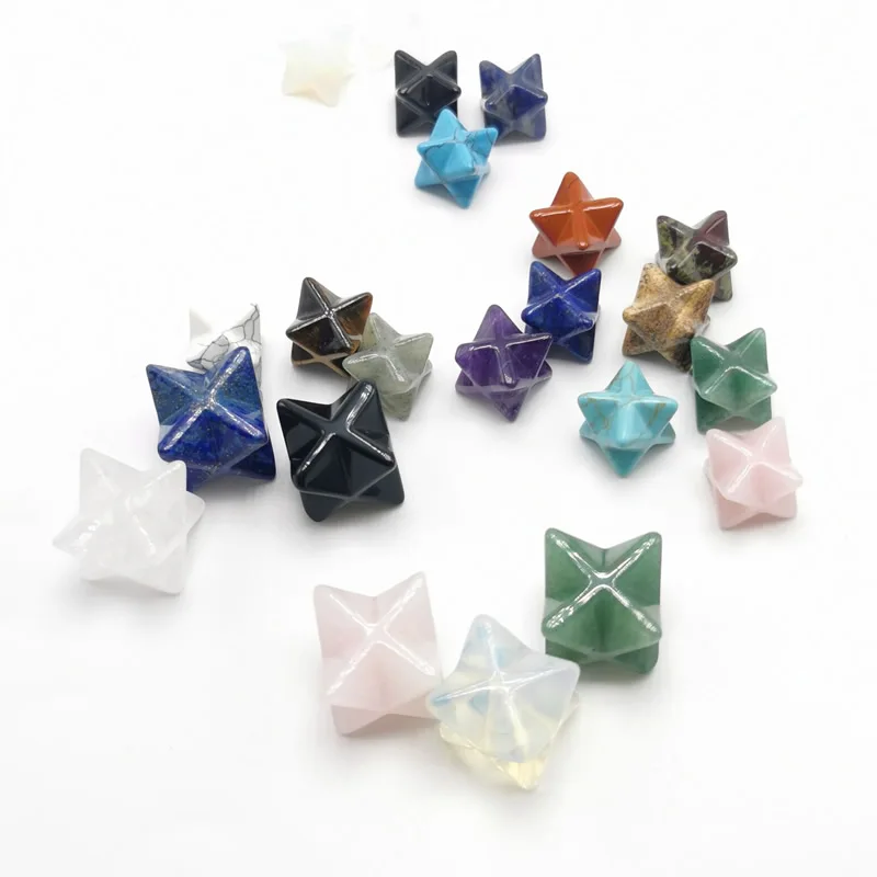 Оптовая продажа Меркаба звезда Хрустальный натуральный камень для украшений