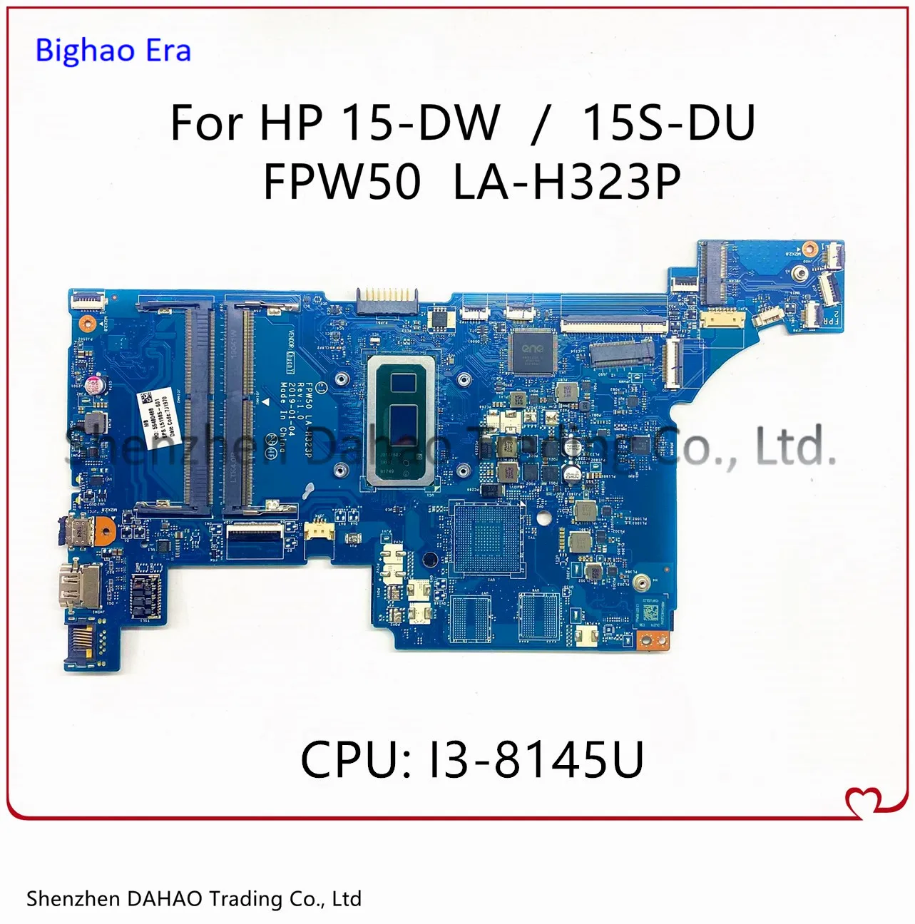 

FPW50 LA-H323P материнская плата для HP 15-DW 15-DW0037WM 15S-DU Материнская плата ноутбука L51985-601 L51985-001 с i3-8145U DDR4 100% тестирование