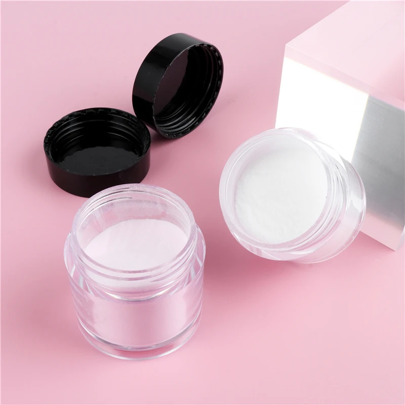 

1pc Acrylic Nail Powder Sparkle Crystal Powder Carving Nail Polymer Tip Extension French Pink White DIY Crystal Manicure Tool