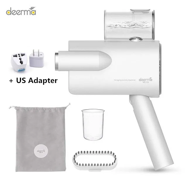 Add US Adapter Xiaomi Deerma складной ручной отпариватель одежды паровой утюг бытовой портативный маленькая одежда стерилизация морщин - Цвет: Add US Adapter