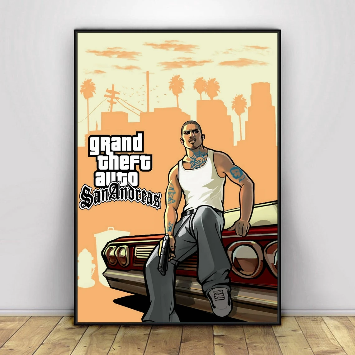 Постер Grand Theft Auto 5 для видеоигр ПК PS4 эксклюзивный холст ролевых игр