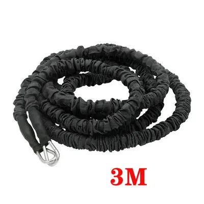 3M rope 50LB двойная лента сопротивления тренировочная Тяговая веревка тянущаяся веревка дорожка и полевая Беговая взрывная сила прыжки - Цвет: 3M rope