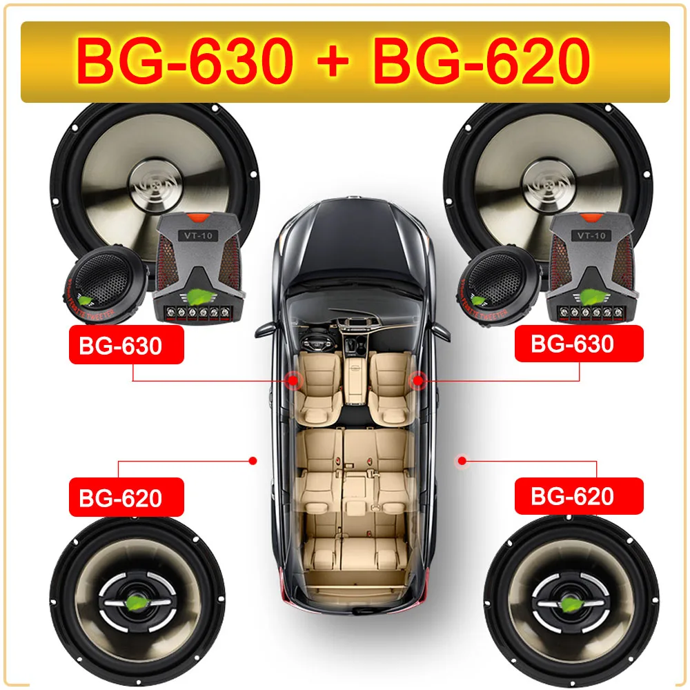 Автомобильный коаксиальный HiFi динамик универсальная аудиосистема высокого