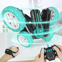 dual remote control mode car double sided tumbling 30m 360%c2%b0rotate model stunt car with lights and music fit for any terrain