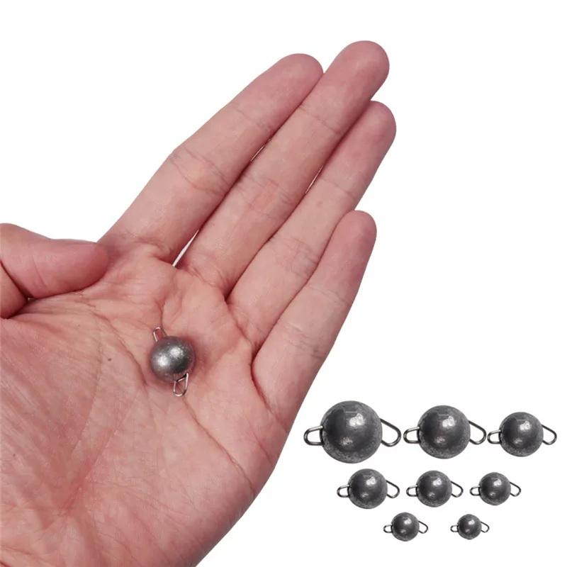 5 шт. свинцовые грузила рыболовные снасти круглая игла маятник для рыбалки