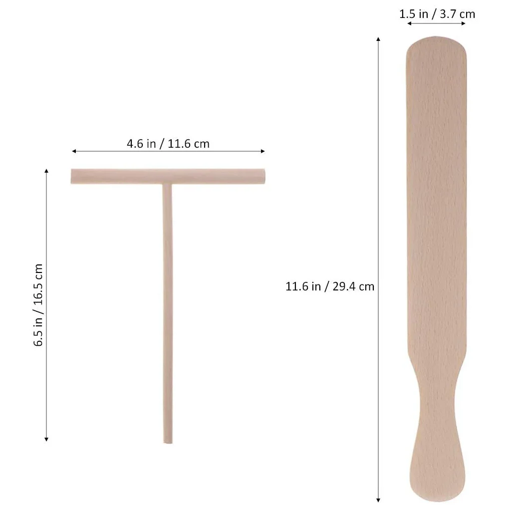 4 шт./компл. Т образная блинная посуда крепдеб антипригарный деревянный
