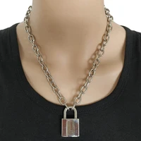hot punk metal chain rock pendant necklace for men women unisex rock%ef%bc%8c hiphop necklace