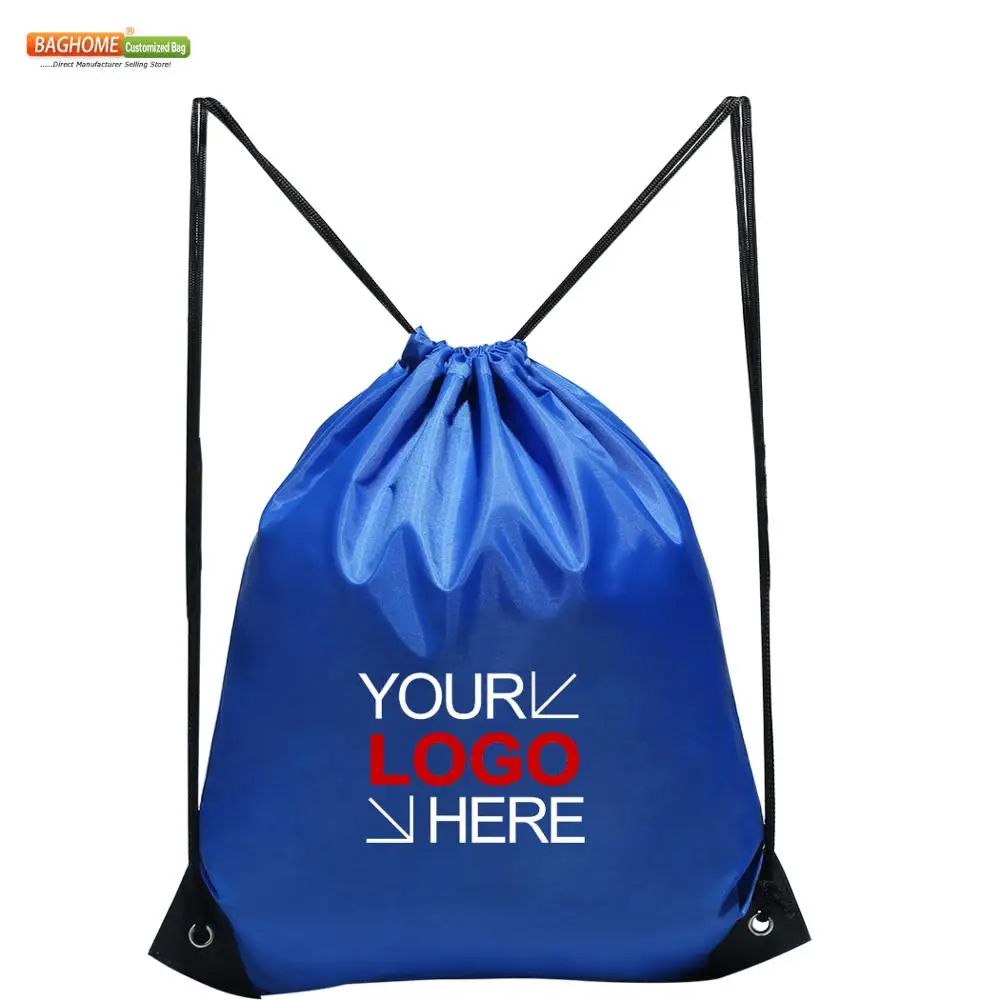 100pcs/lot Drawstring Backpack , Polyester Cinch Sacks String Backpack for Traveling, Gym, Yoga & Other Outdoor Sports