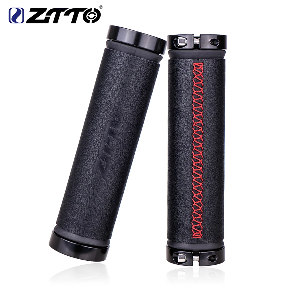 ZTTO ручки для велосипеда MTB кожаные руля Анти-занос удар-поглощающие мягкие