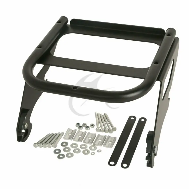 Мотоцикл 2-Up Tour Pack крепление багажная стойка для Harley 1997-2008 Road King FLHT хром/черный